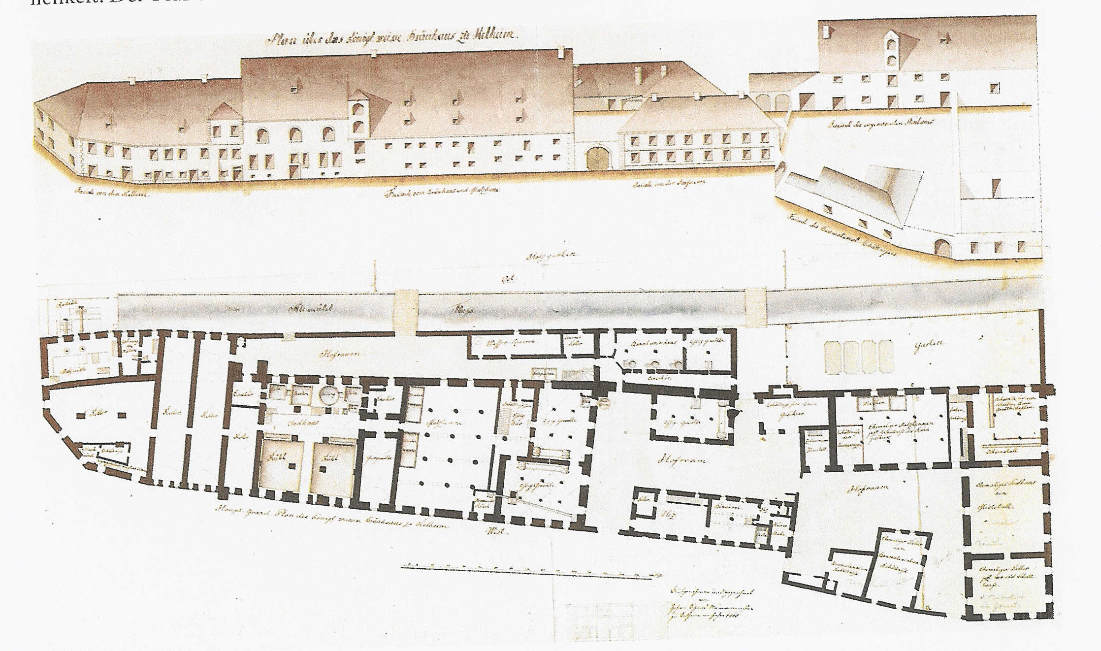 1825 Plan des königlichen WBK