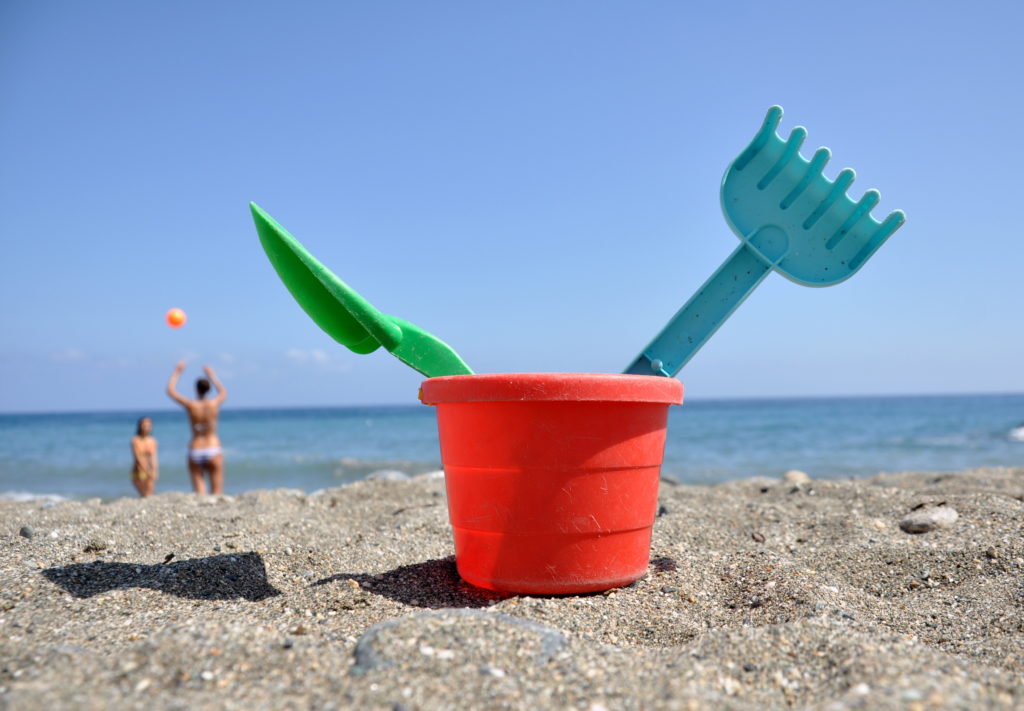 Am Strand in Ligurien